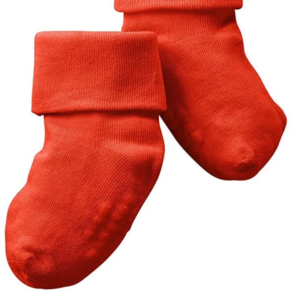 Baby Soy Socks in Tomato Red 0-6 months